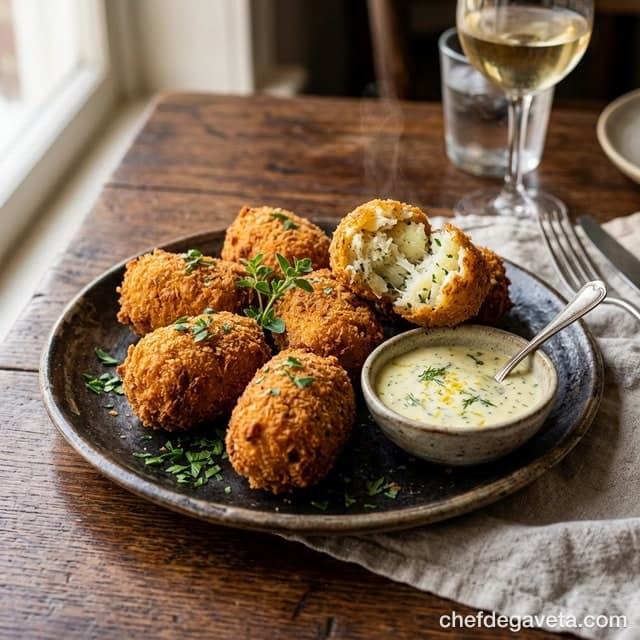 Bolinho de Bacalhau Empanado na Air Fryer (Estilo Boteco Brasileiro)