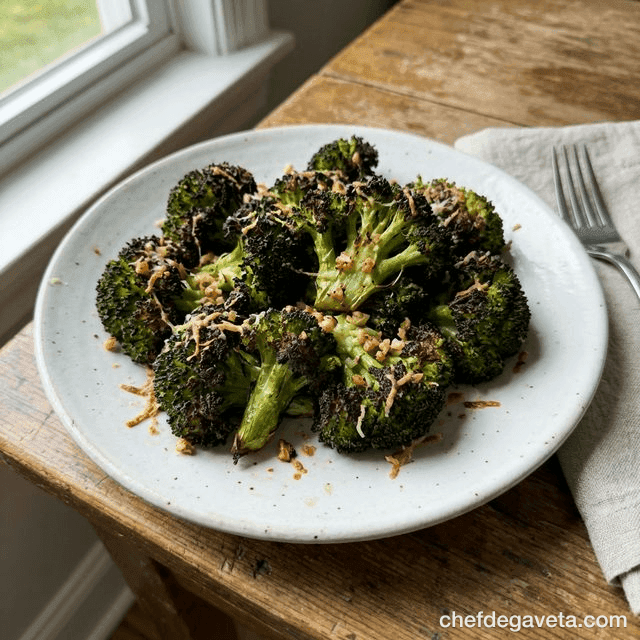 Brócolis Crocante na Air Fryer
