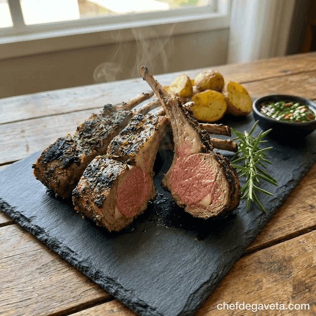 Costelinha de Cordeiro na Air Fryer