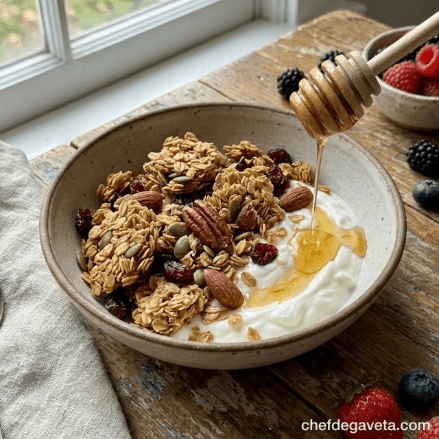 Granola Crocante Caseira na Air Fryer