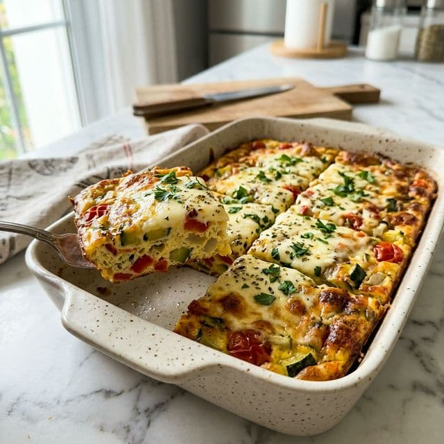 Omelete Fit de Forno com Legumes