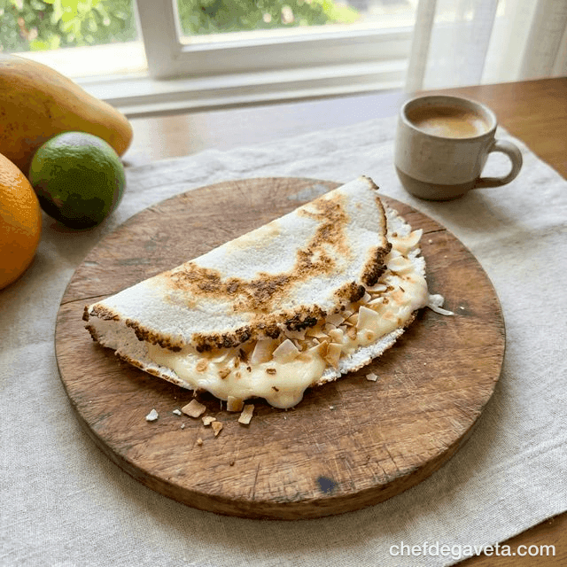 Tapioca Crocante na Air Fryer