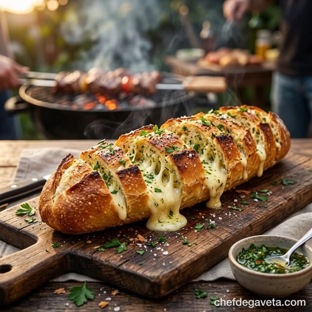 Pão de Alho na Air Fryer — Crocante e Cremoso