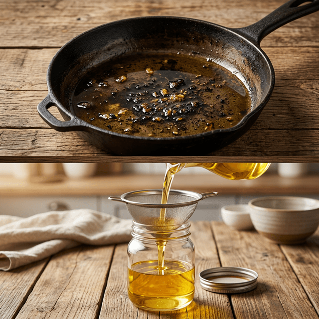 Como Limpar e Reutilizar Óleo de Fritura Novo (Truque da Água e Maisena)