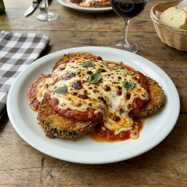 Berinjela Crocante com Parmesão na Air Fryer