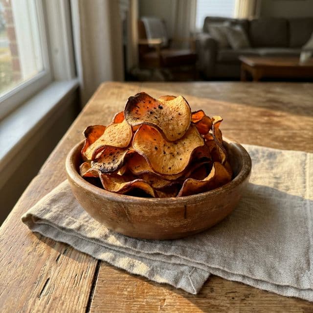 Chips de Batata-Doce na Air Fryer