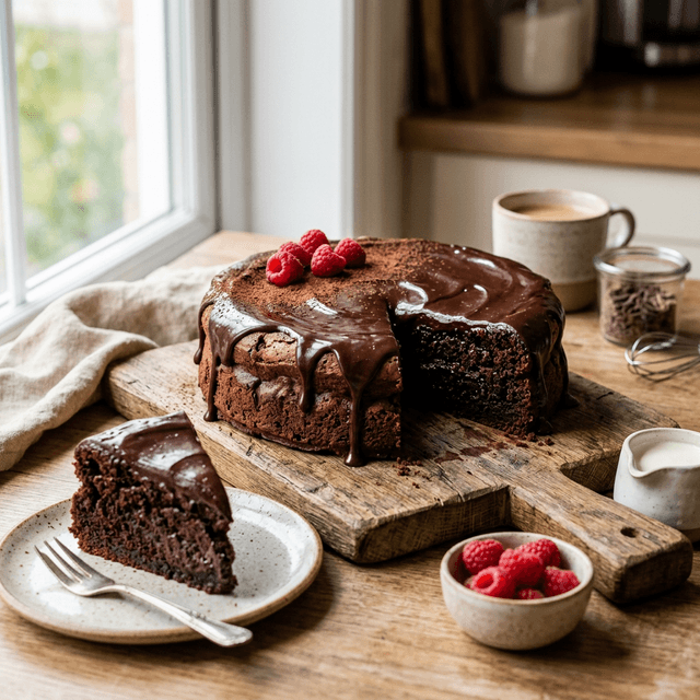 Bolo de Chocolate Úmido na Air Fryer