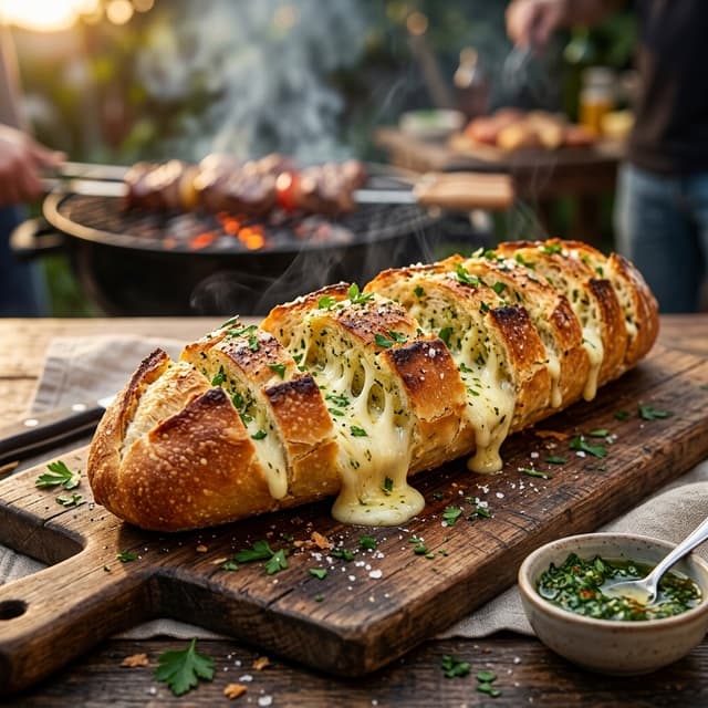 Pão de Alho na Air Fryer — Crocante e Cremoso